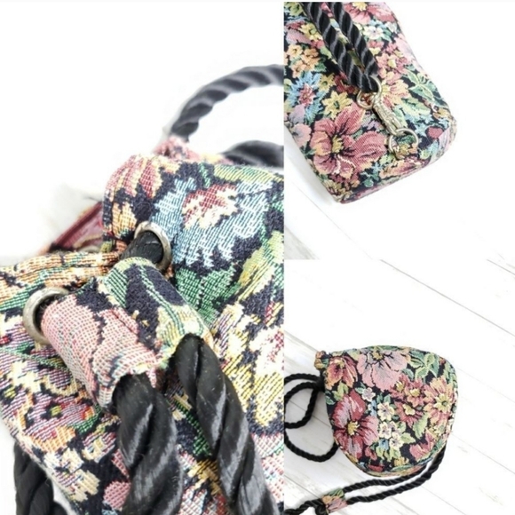 Vintage 90s Virginia Slims V Wear Tapestry Bag Y2K - Picture 2 of 4